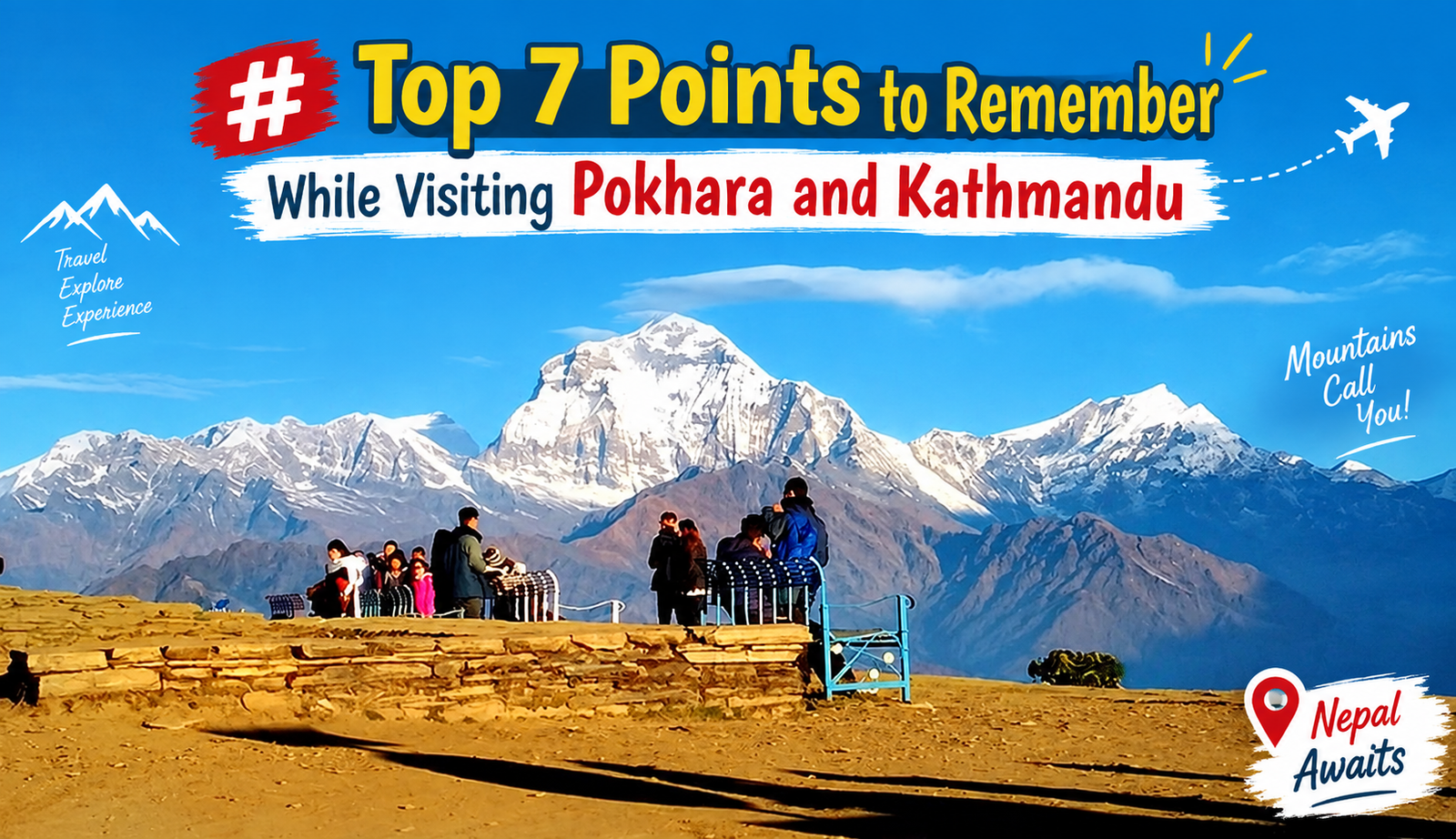 Kathmandu and Pokhara Nepal travel guide banner